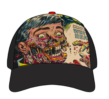 Comic Horror Hat- Black Cat